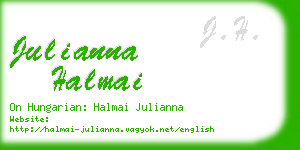 julianna halmai business card